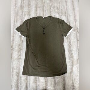Men's Olive Green Short Sleeve Tee